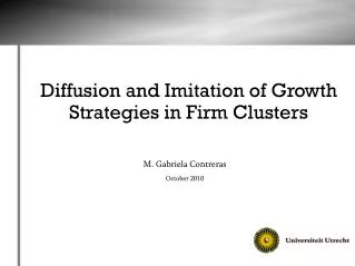 Diffusion and Imitation of Growth Strategies in Firm Clusters