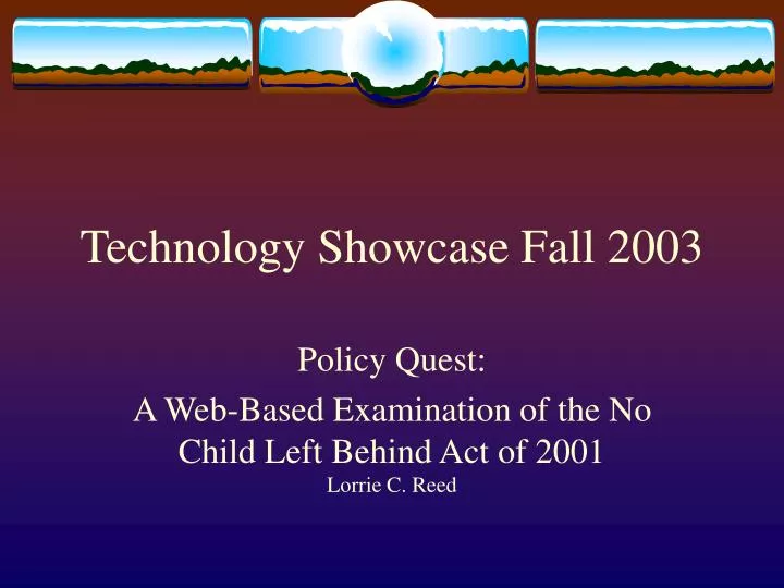 technology showcase fall 2003
