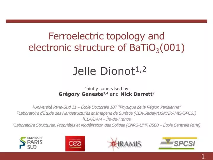 ferroelectric topology and electronic structure of batio 3 001
