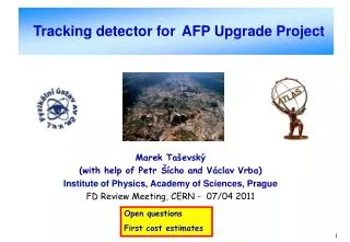 Tracking detector for AFP Upgrade Project