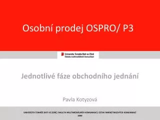 osobn prodej ospro p3