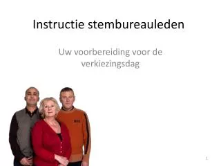 instructie stembureauleden