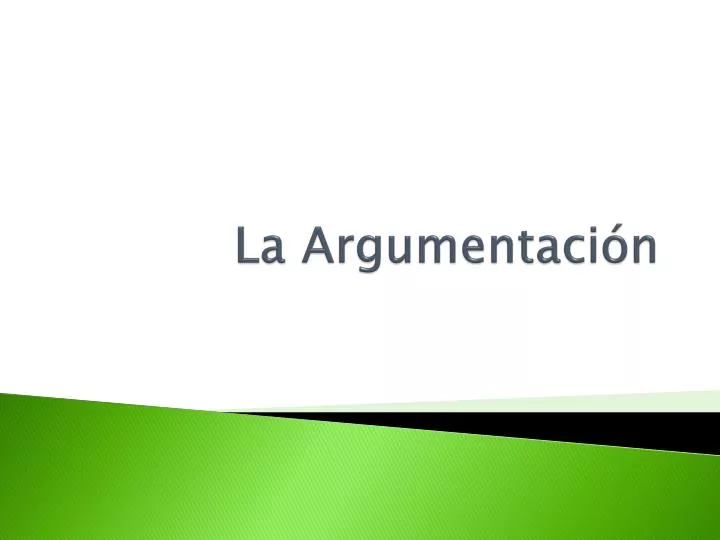 la argumentaci n