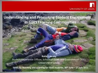 Understanding and Promoting Student Engagement in GEES Learning Communities