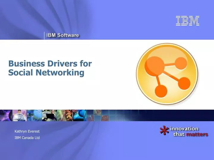 business drivers for social networking