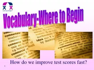 How do we improve test scores fast?
