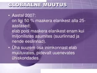 globaalne muutus