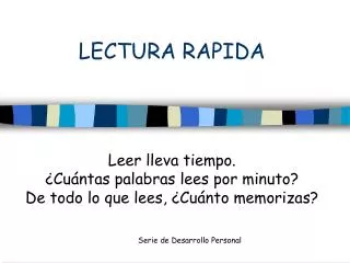 lectura rapida
