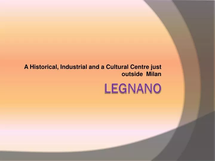 a historical industrial and a cultural centre just outside milan