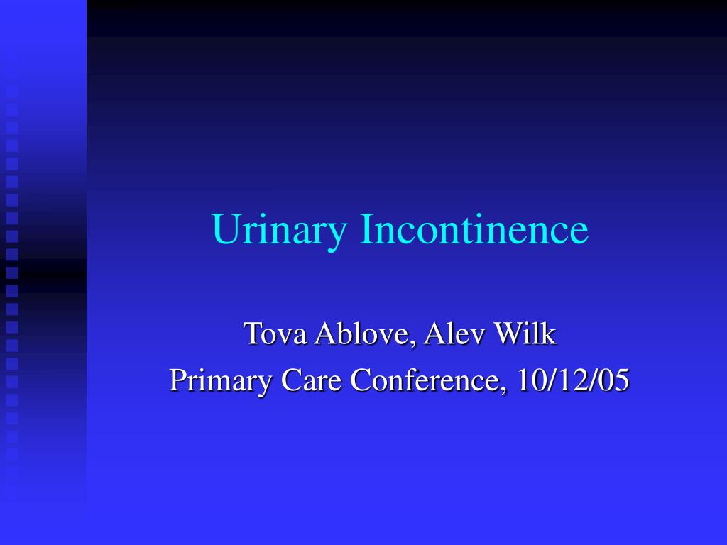 PPT - Urinary Incontinence PowerPoint Presentation, free download - ID ...