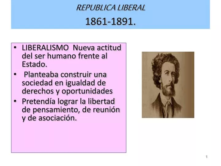 republica liberal 1861 1891