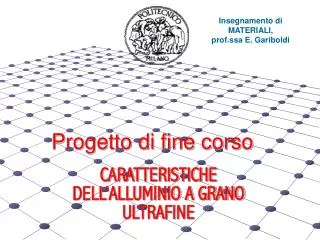 progetto di fine corso