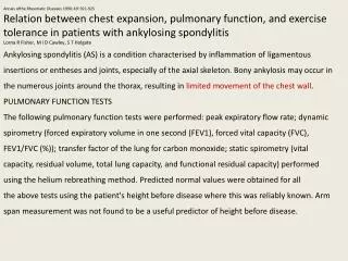 Annals ofthe Rheumatic Diseases 1990; 49: 921-925