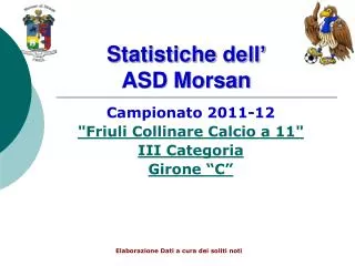 statistiche dell asd morsan