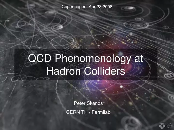 qcd phenomenology at hadron colliders
