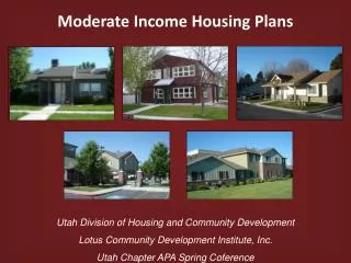 Moderate Income Housing Plans
