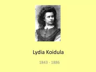 lydia koidula