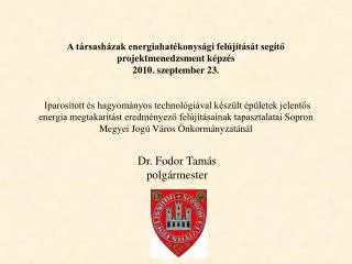 dr fodor tam s polg rmester