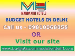 Budget hotels in Delhi