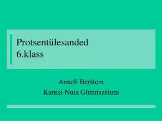 protsent lesanded 6 klass