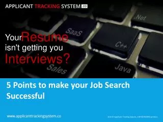 5 Points to make your Job Search Successful