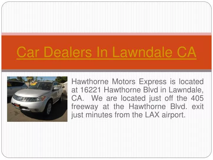 car dealers in lawndale ca