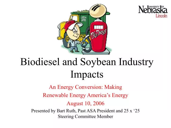 biodiesel and soybean industry impacts