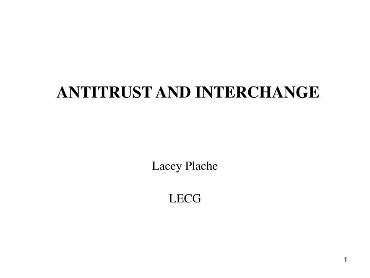 antitrust and interchange