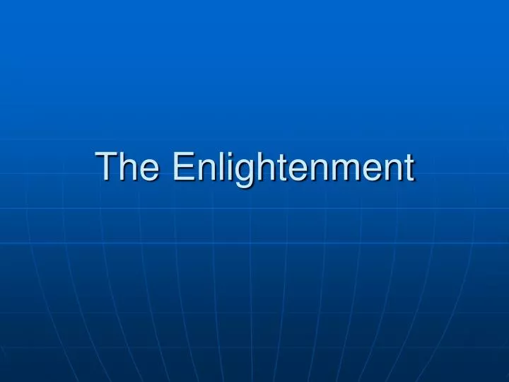 the enlightenment