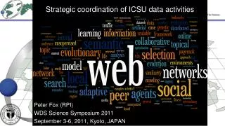 Strategic coordination of ICSU data activities