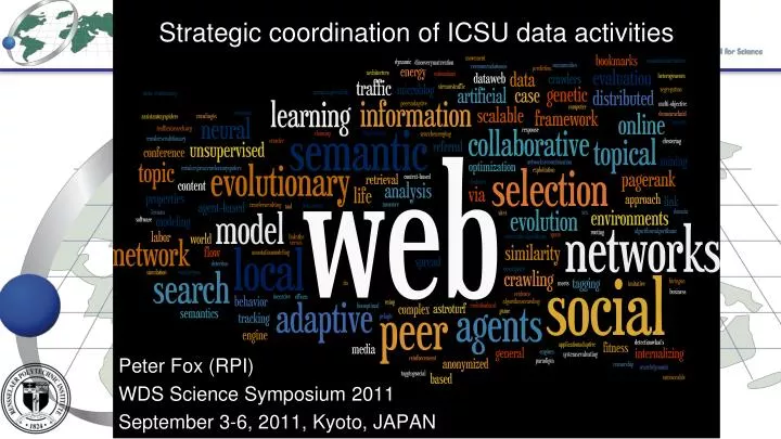 strategic coordination of icsu data activities