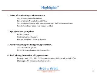 highlights