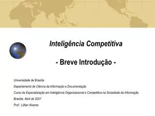 intelig ncia competitiva breve introdu o