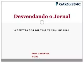 desvendando o jornal