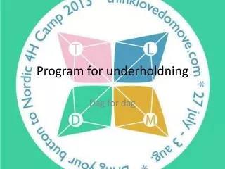 program for underholdning
