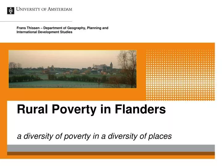 rural poverty in flanders