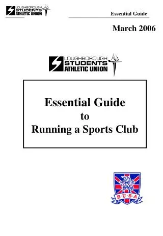 Essential Guide to Running a Sports Club