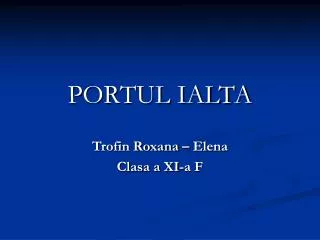 portul ialta