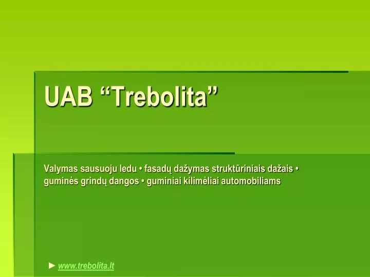 uab trebolita