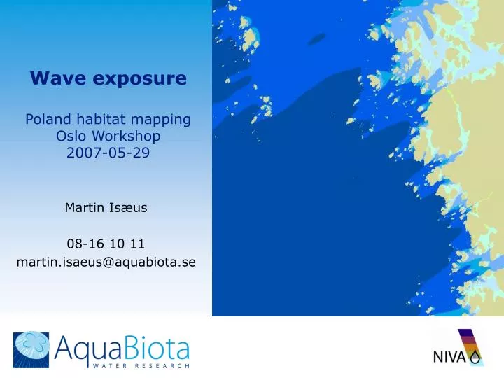 wave exposure poland habitat mapping oslo workshop 2007 05 29