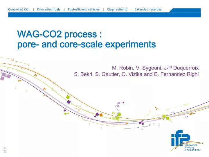 wag co2 process pore and core scale experiments