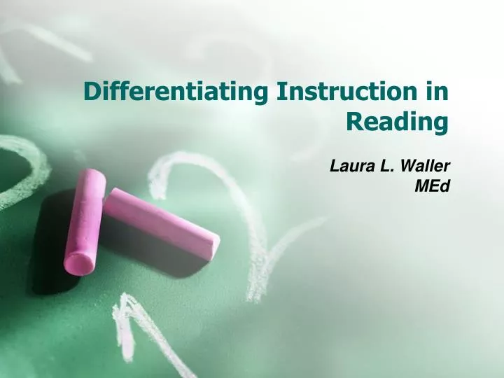 differentiating instruction in reading