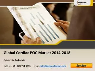 Global Cardiac POC Market Size, Analysis 2014-2018