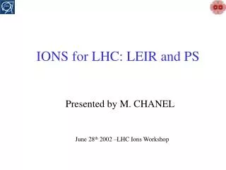 IONS for LHC: LEIR and PS