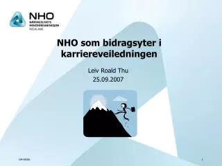nho som bidragsyter i karriereveiledningen