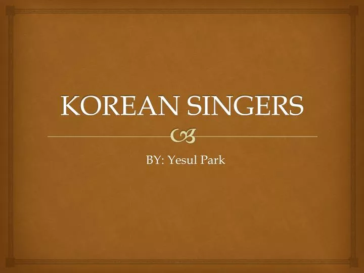 korean singers