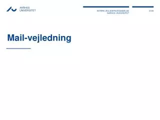 mail vejledning