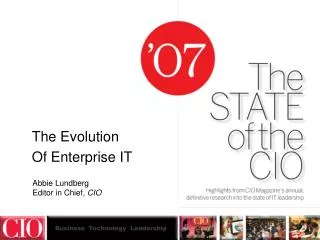 The Evolution Of Enterprise IT