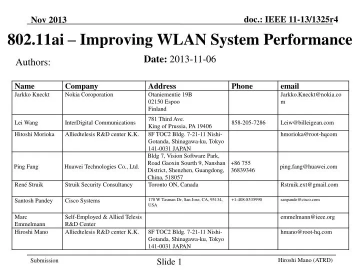 802 11ai improving wlan system performance