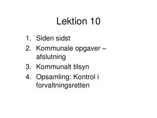 lektion 10